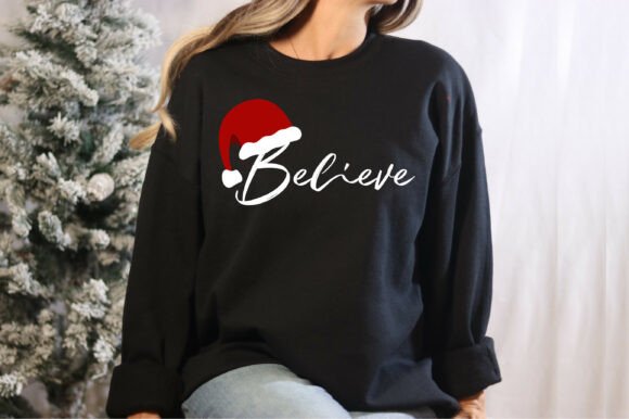 Believe Santa Hat Christmas: A Heartwarming Embroidery Design for Holiday Projects