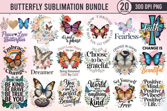 Butterfly Sublimation Bundle PNG: A Designer’s Practical Take