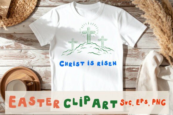 Easter Clipart Crucifixion of Jesus: A Thoughtful Religious Embroidery Design