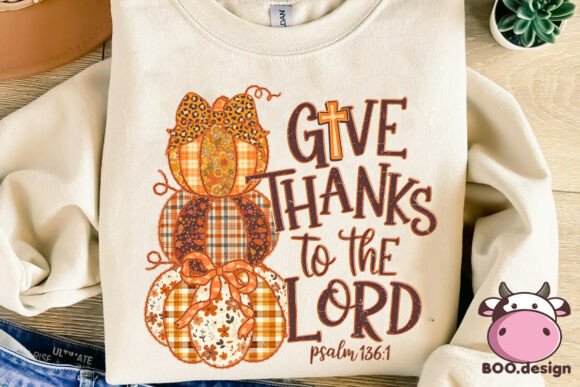 Give Thanks to the Lord Thanksgiving PNG Review for Real Projects