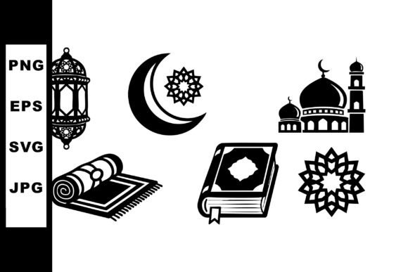 Islamic Symbols Crescent Mosque Lantern Embroidery Design Review