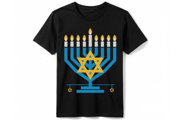 Menorah Star of David T-Shirt Design Review