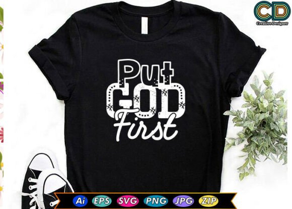 Put God First Christian T-shirt Designs Review