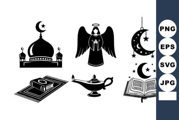 Reviewing Islamic Religious Symbols Mosque Angel L for Real Embroidery Projects