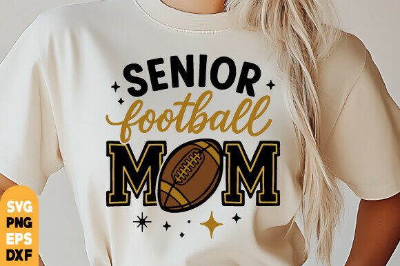 Senior Football Mom 2026 PNG, Football